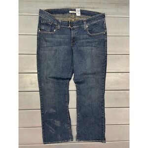 Levis 542 Low Flare Jeans Womens 20M 41x32 Blue Medium Wash Denim